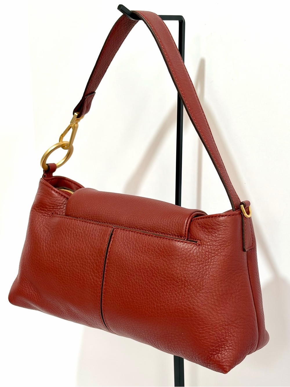 Hammitt VIP Satchel In Pomodoro Red/Brushed Gold/Hammered Rivets. Like 🆕 - Picture 4 of 16